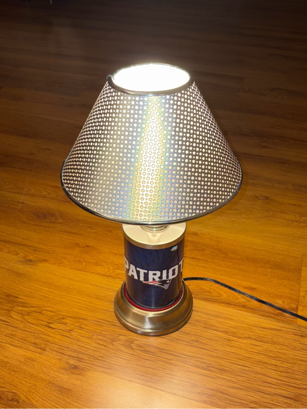 Patriots Desk Lamp with Perforated Shade